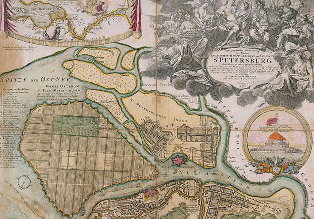Генеральный план Санкт-Петербурга 1716-1717 гг, Д.Трезини