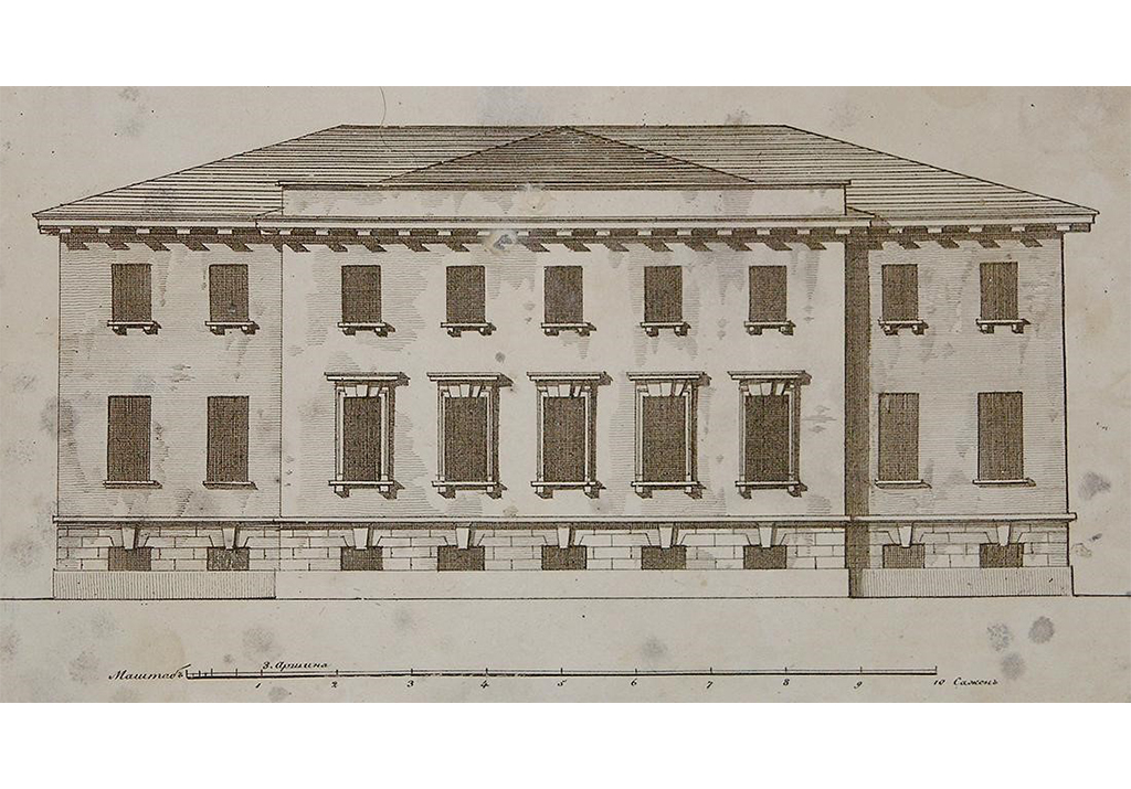 Один из «образцовых фасадов» 1812г